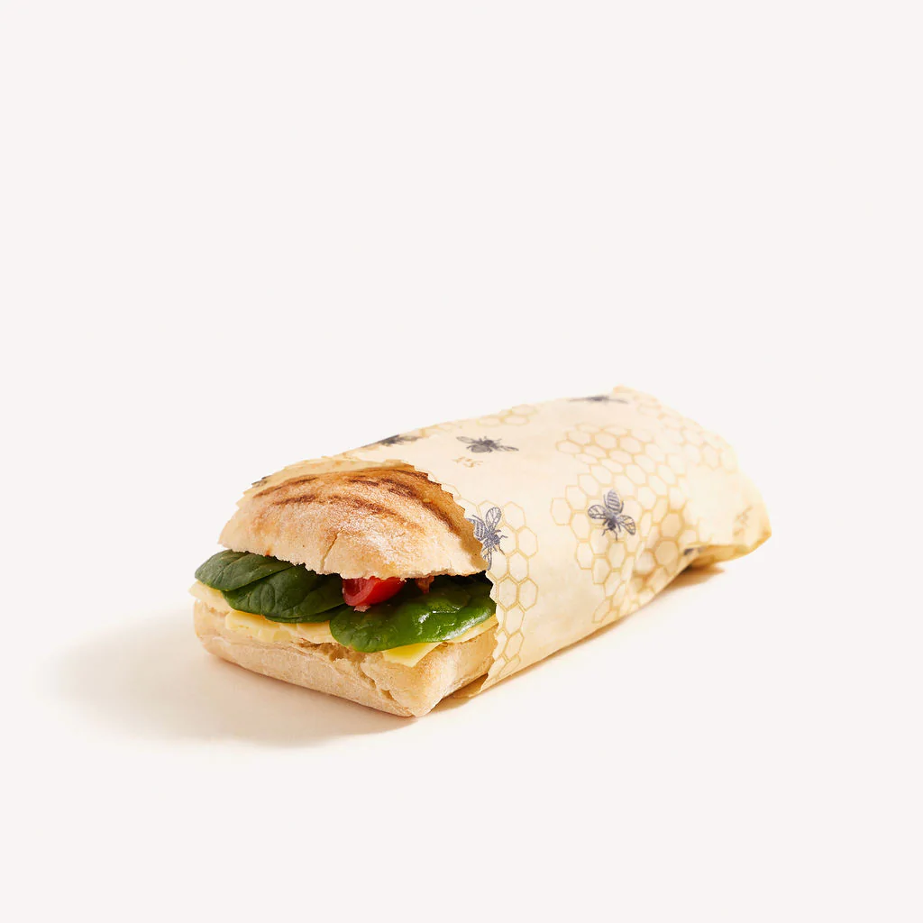 Bivoks madwraps - Honningbier - 4 stk. (1x lille, 2x mellem, 1x stor)