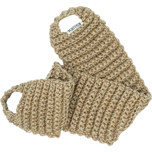 Eksfolierende Jute rygskrubber