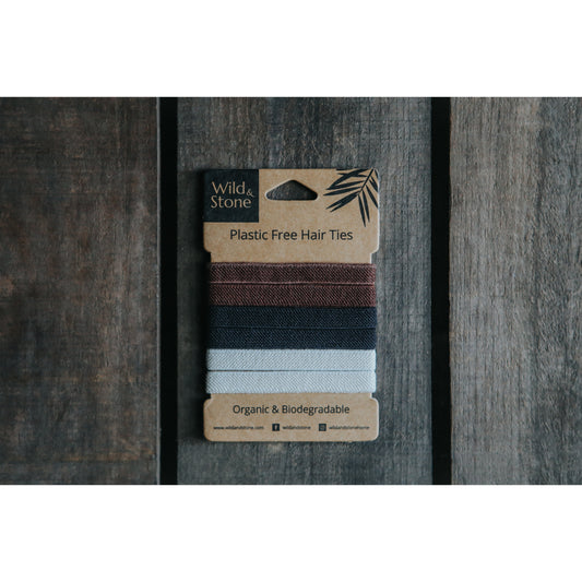 Plastfri hårbånd- 6 stk. - Naturlige