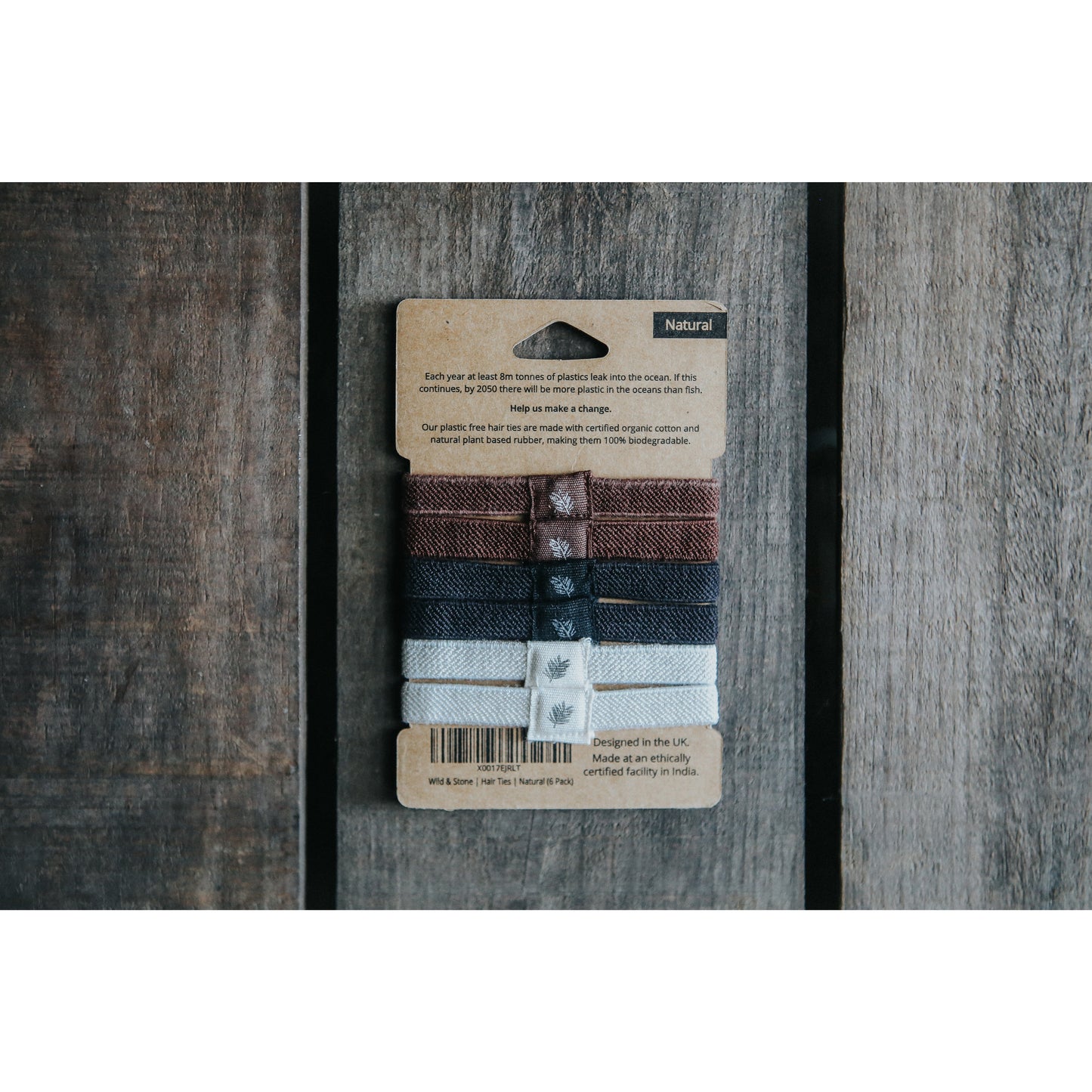 Plastfri hårbånd- 6 stk. - Naturlige