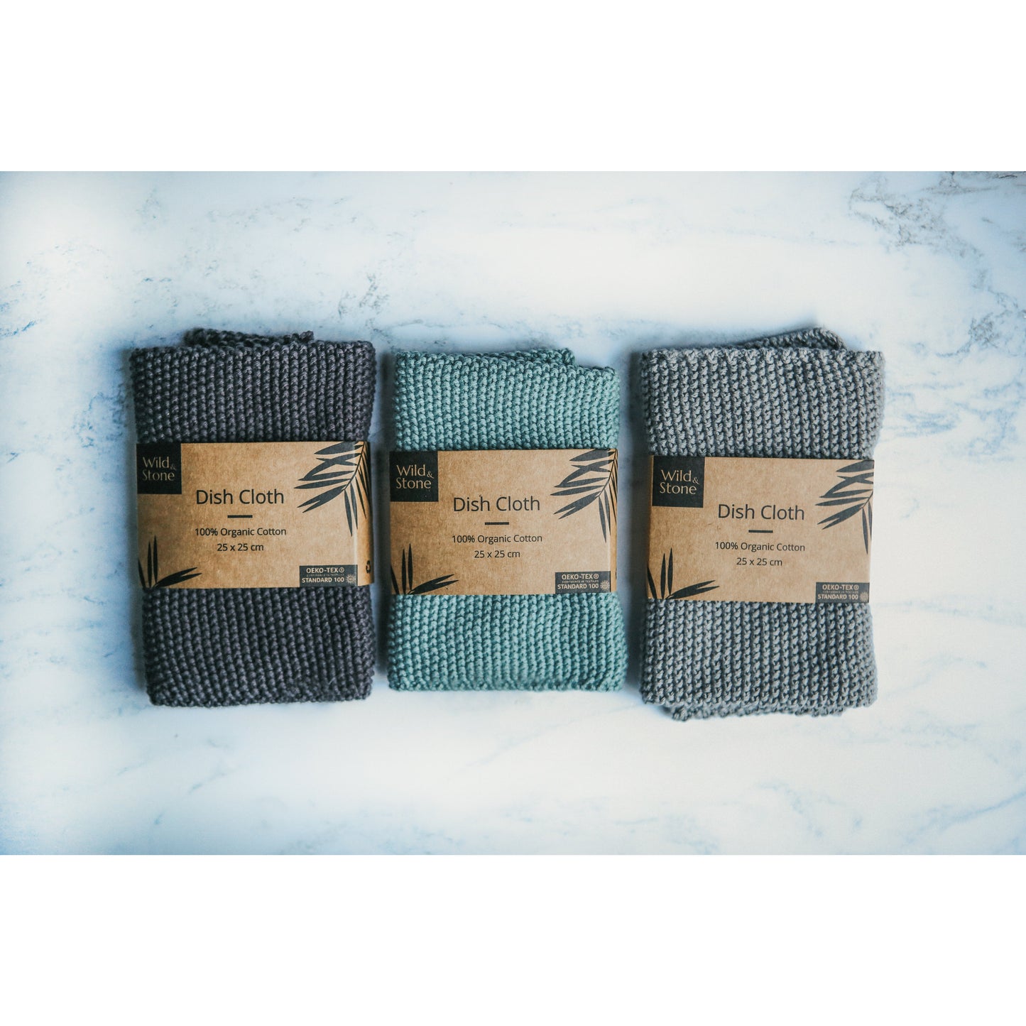 Økologisk karklud i bomuld - Laks