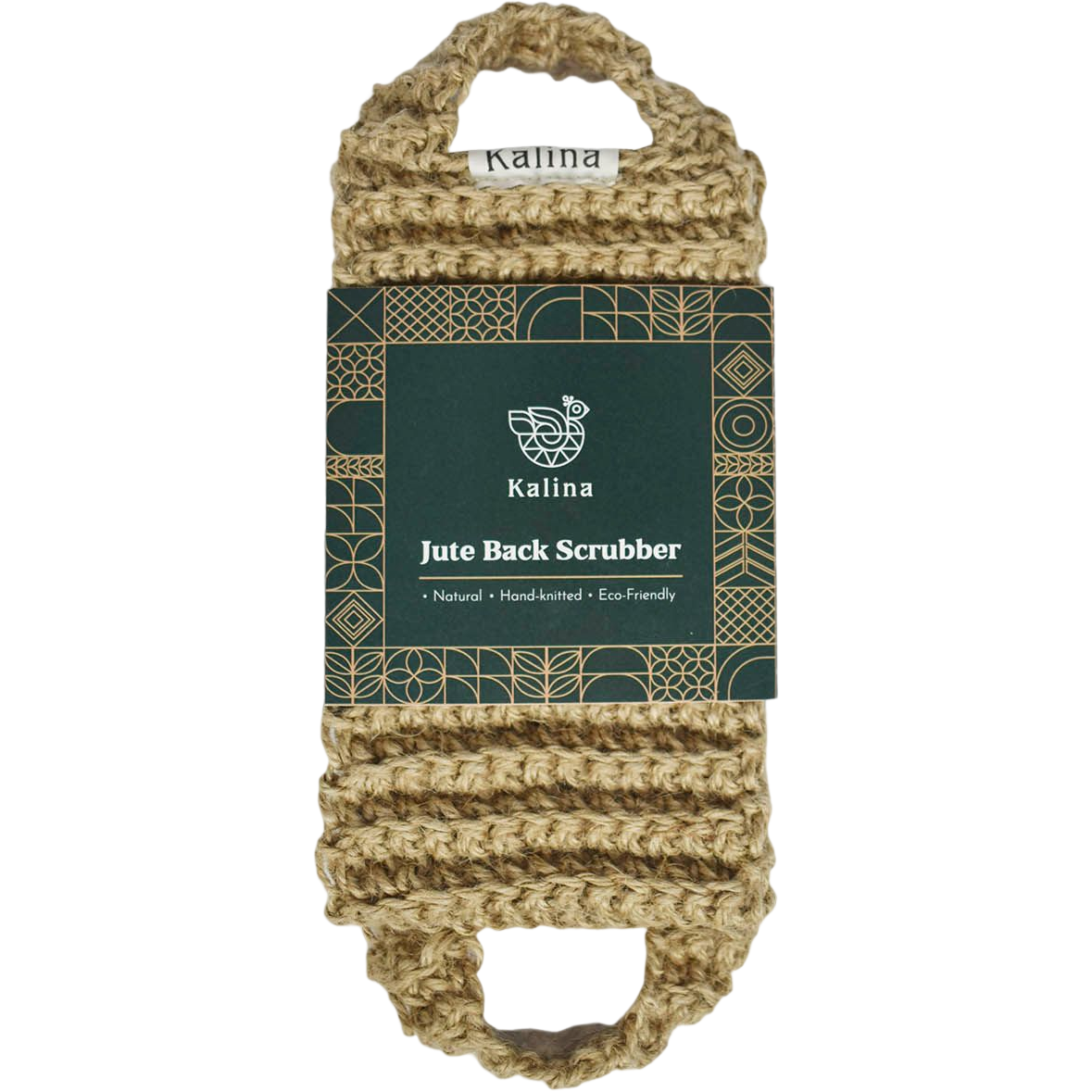 Eksfolierende Jute rygskrubber