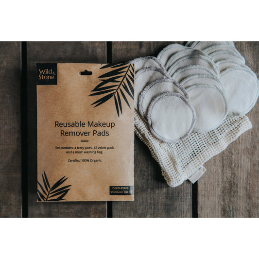 Genanvendelige makeup fjerner puder - 12 stk.