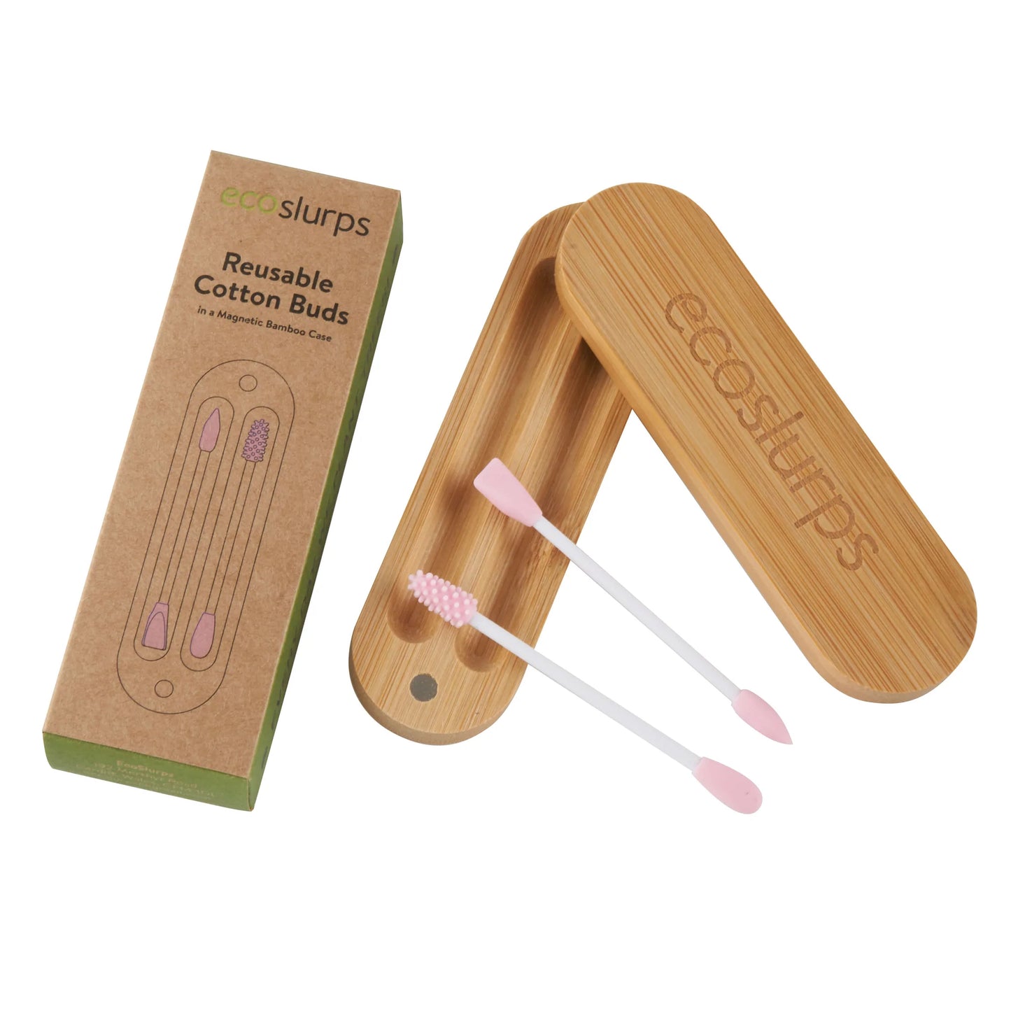 Genanvendelige bomuldspinde - Lyserød