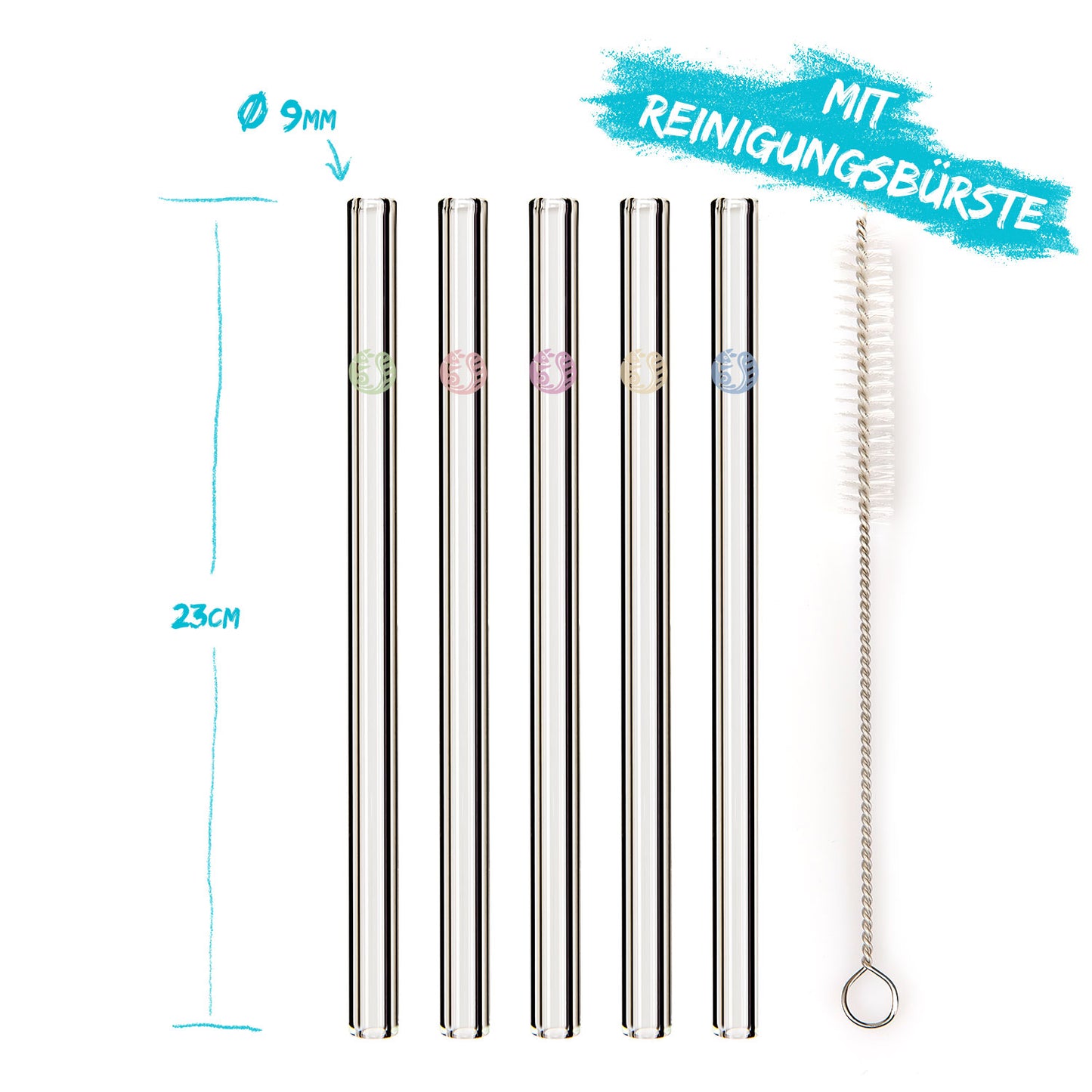 Sugerør af glas | Genanvendelige og plastikfri sugerør