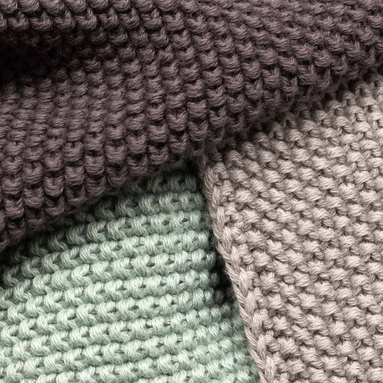 Håndklæde i Økologisk bomuld - Grøn