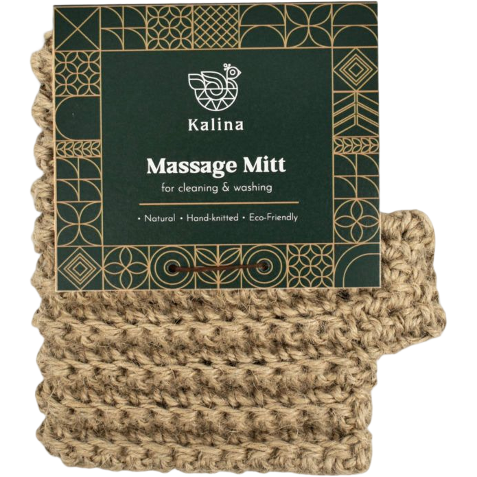 Eksfolierende Jute massagehandske