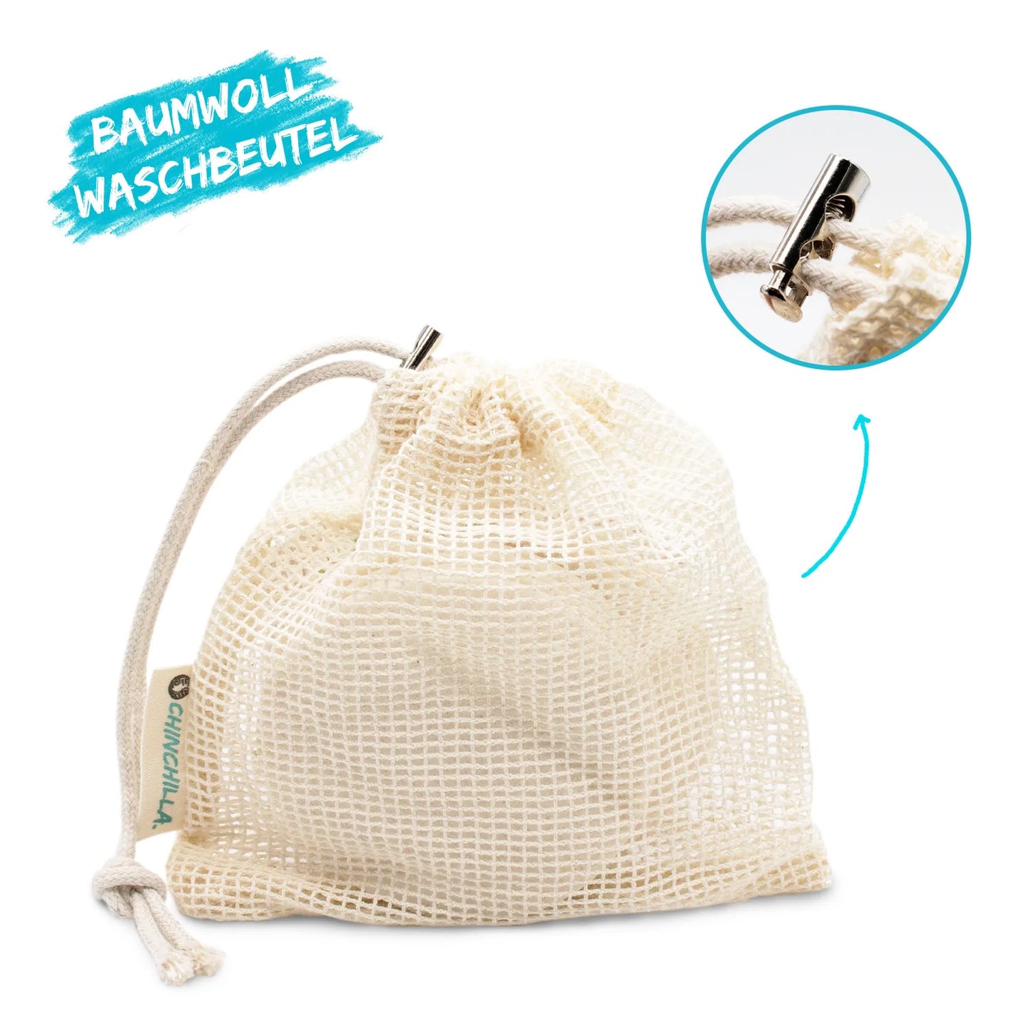 Vaskbare puder til fjernelse af make-up | fra træcellulose | 10 bæredygtige puder inkl. æske til opbevaring og vaskenet