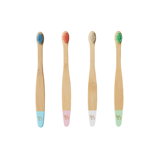 Baby bamboo toothbrush - 4 pcs. with extra soft bristles